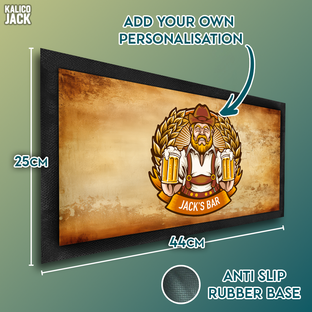 Personalised Oktoberfest Bar Mat