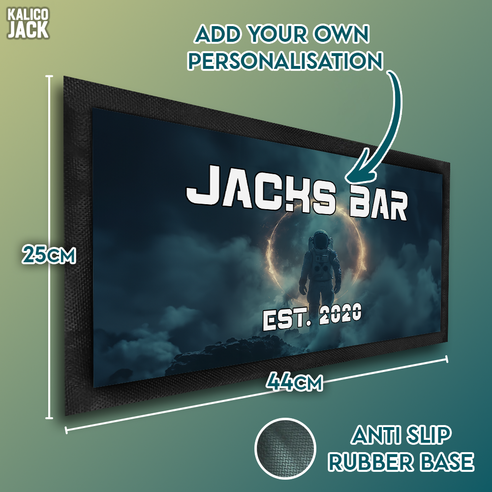 Personalised Space Bar Mat