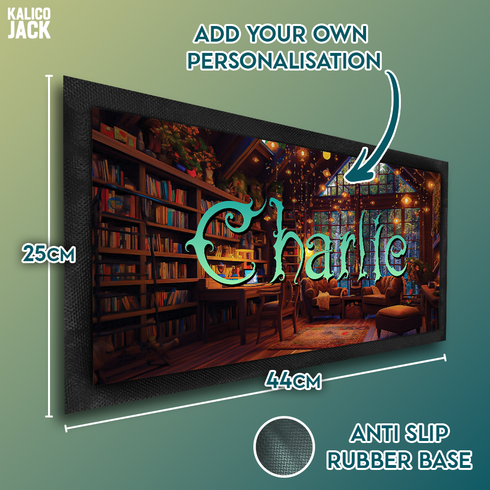 Personalised Fantasy Artisan Pet Feeding Mat