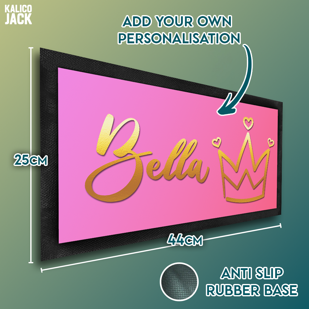 Personalised Princess Pet Feeding Mat