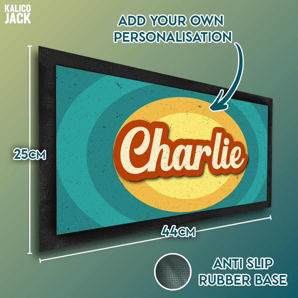 Personalised Vintage Pet Feeding Mat