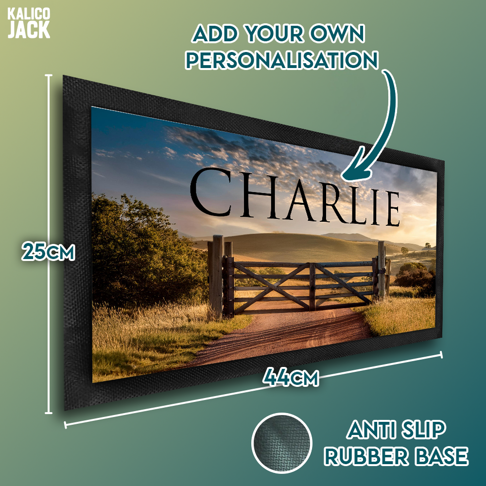 Personalised Field Pet Feeding Mat