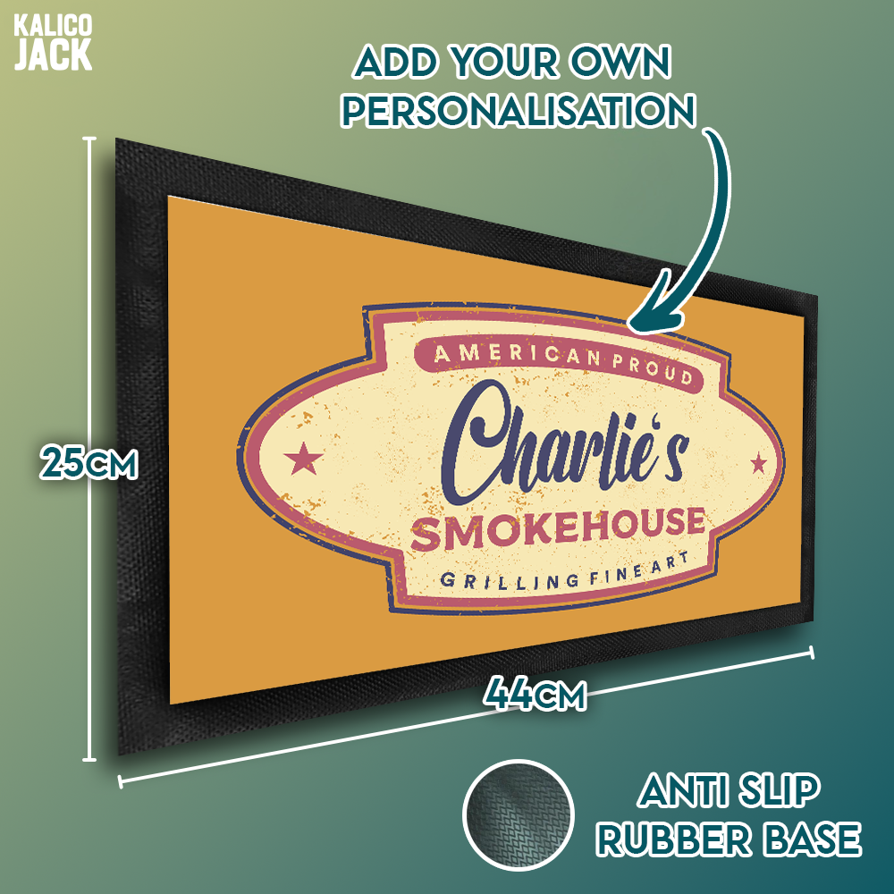 Personalised Smokehouse Pet Feeding Mat