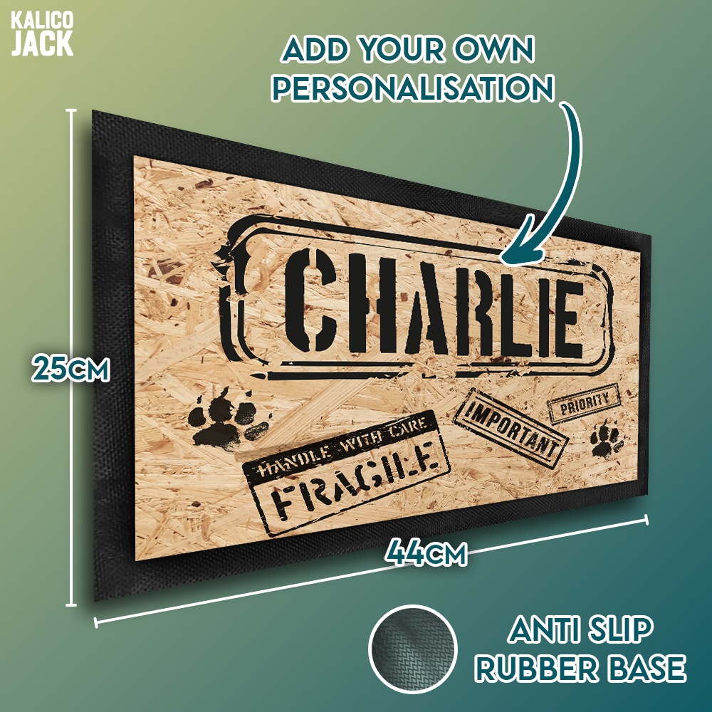 Personalised Cargo Pet Feeding Mat