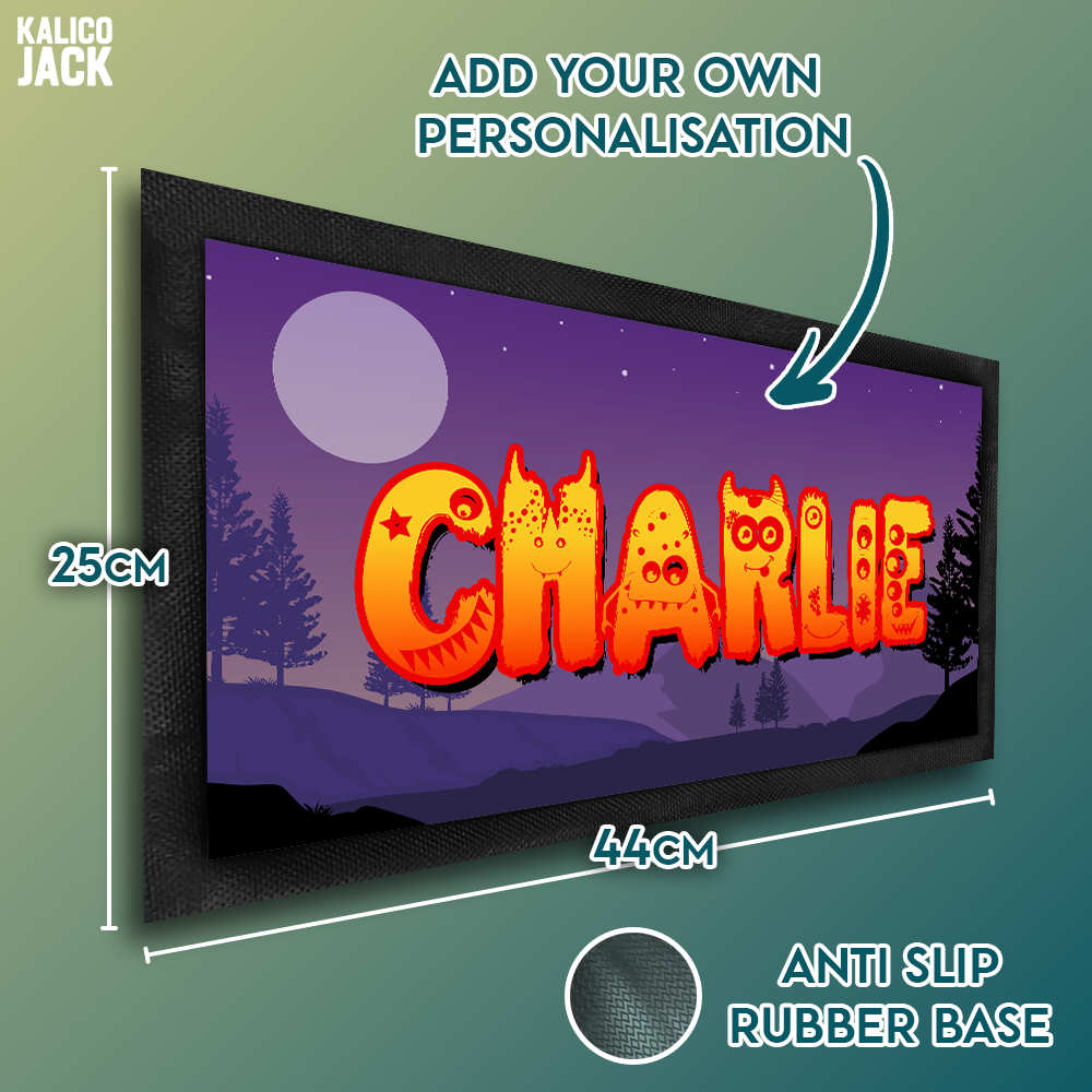 Personalised Monster Pet Feeding Mat
