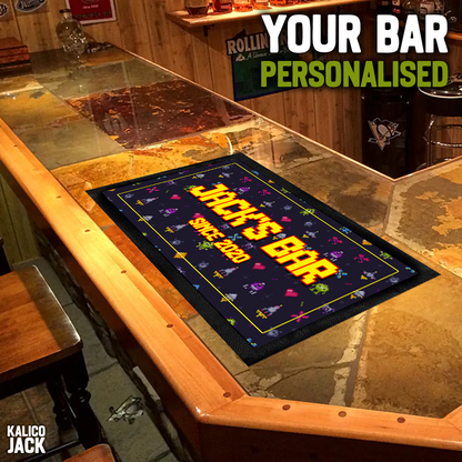 Personalised Arcade Bar Mat