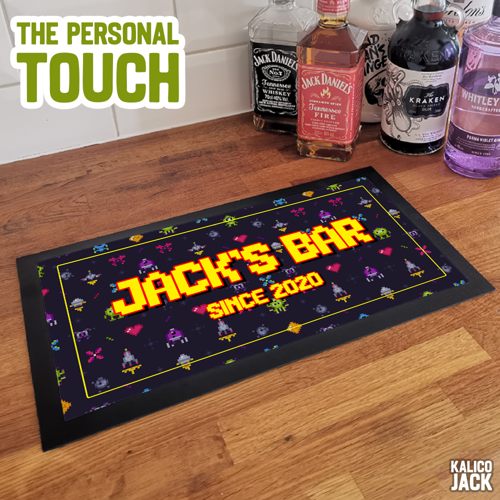 Personalised Arcade Bar Mat