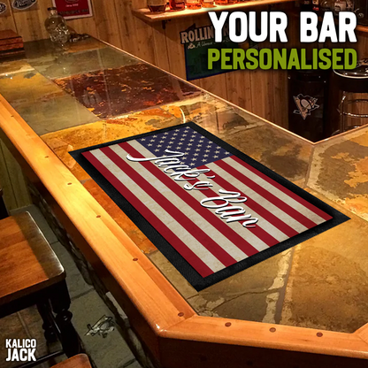 Personalised USA Bar Mat