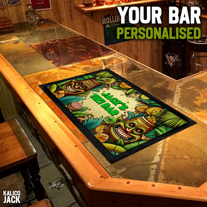 Personalised Tiki Bar Mat