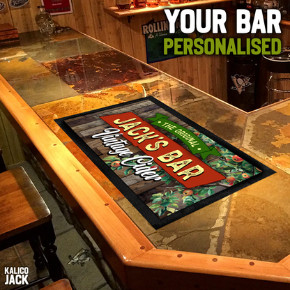 Personalised Vintage Cider Bar Mat