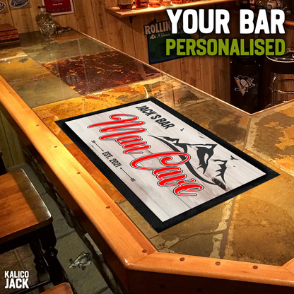 Personalised Man Cave Bar Mat
