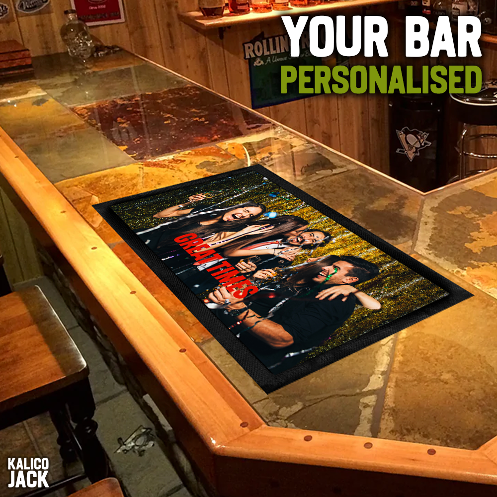 Personalised Photo Bar Mat