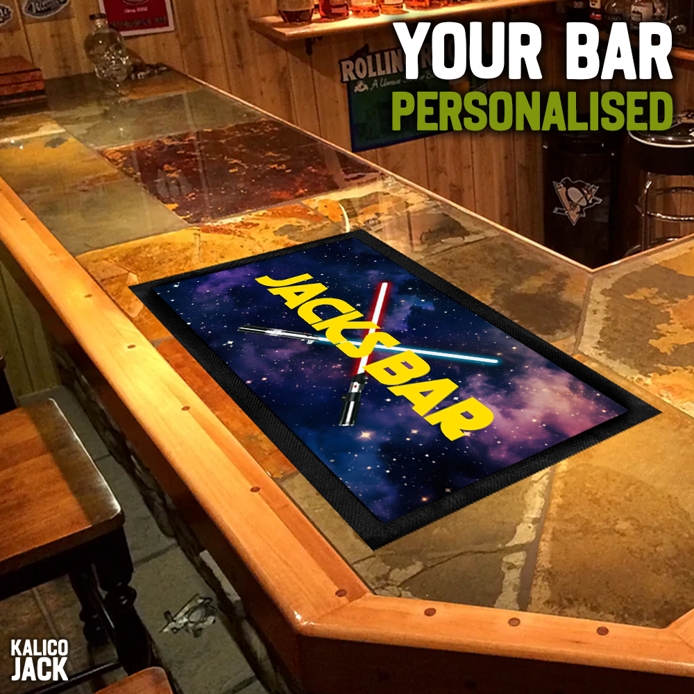 Personalised Star Wars Bar Mat