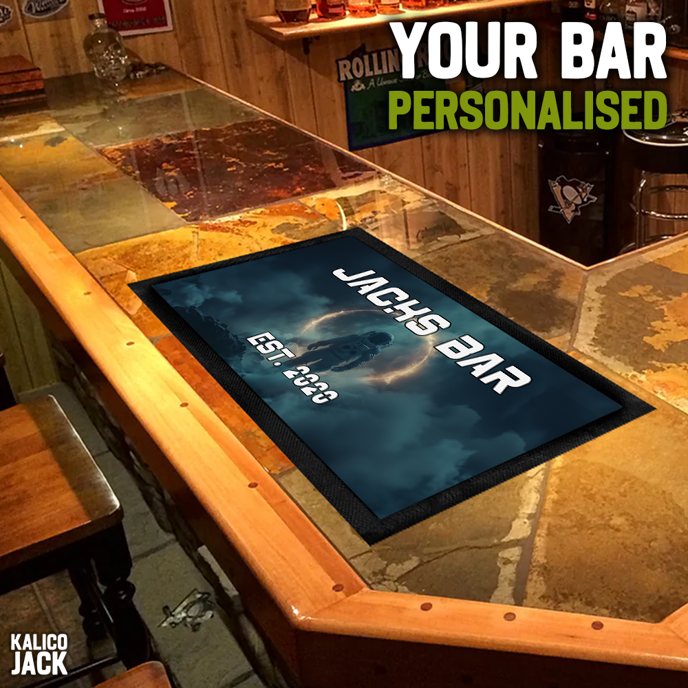 Personalised Space Bar Mat