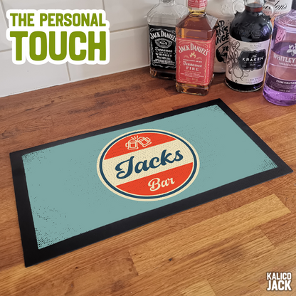Personalised Retro Bar Mat