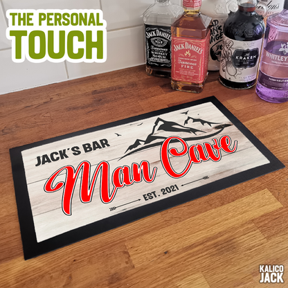 Personalised Man Cave Bar Mat