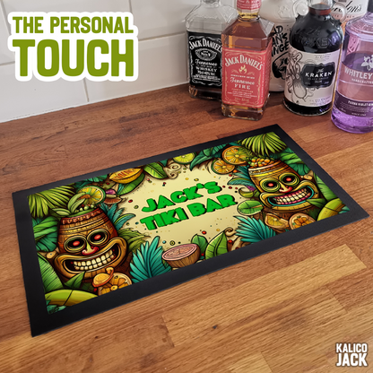 Personalised Tiki Bar Mat