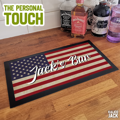Personalised USA Bar Mat