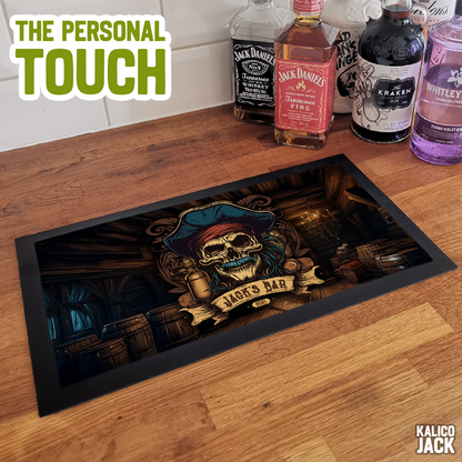 Personalised Pirate Bar Mat