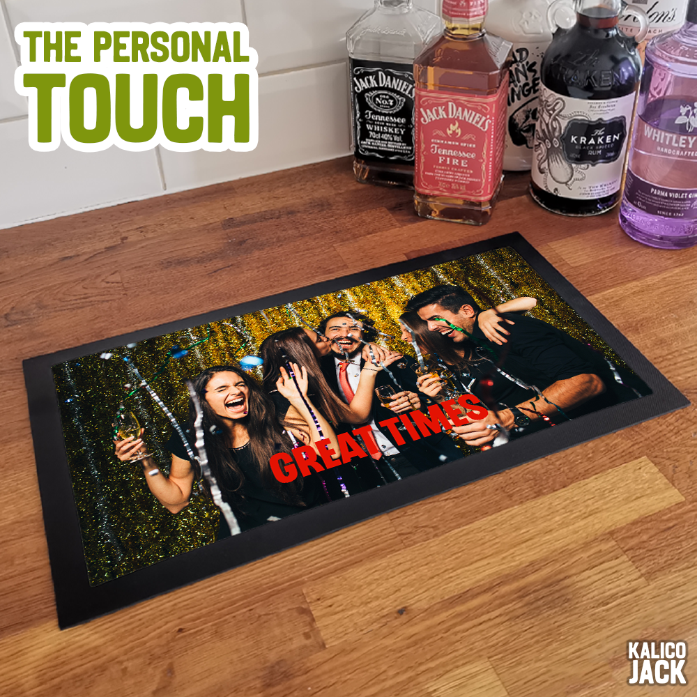 Personalised Photo Bar Mat