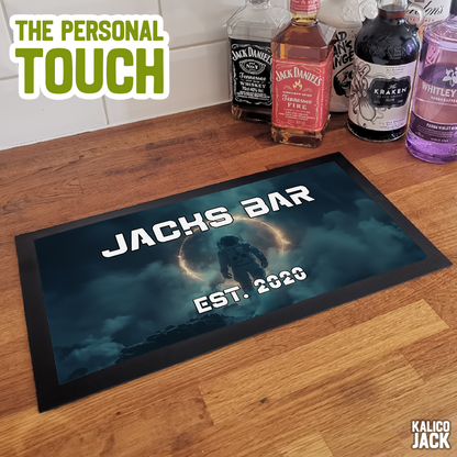 Personalised Space Bar Mat