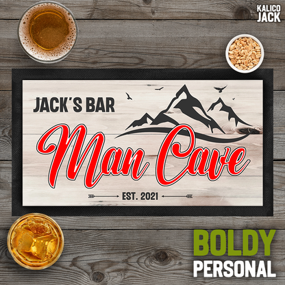 Personalised Man Cave Bar Mat
