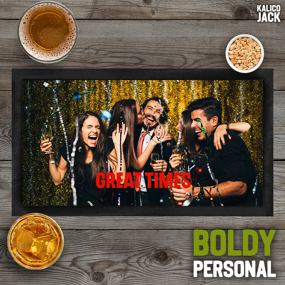 Personalised Photo Bar Mat
