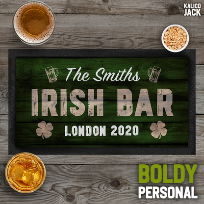 Personalised Irish Pub Bar Mat