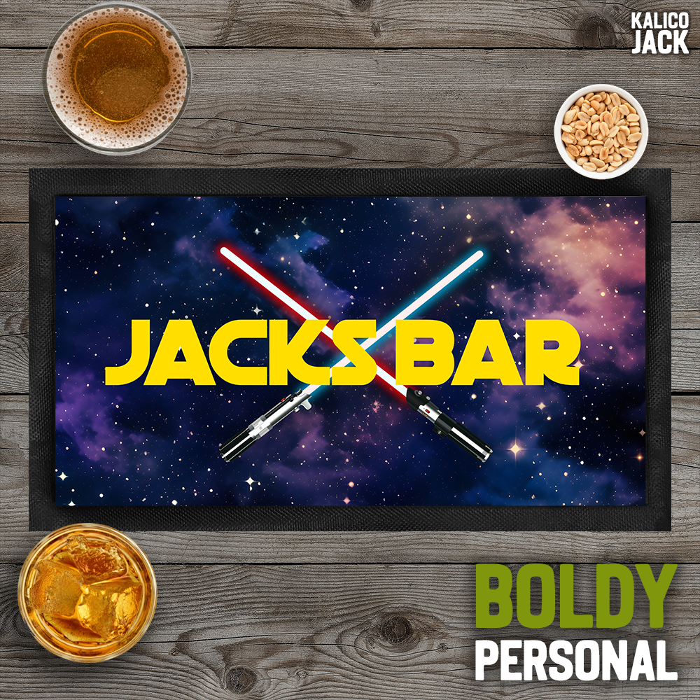 Personalised Star Wars Bar Mat