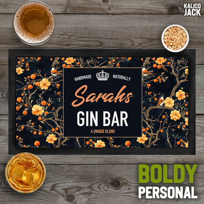 Personalised Handmade Naturally Bar Mat