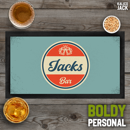 Personalised Retro Bar Mat
