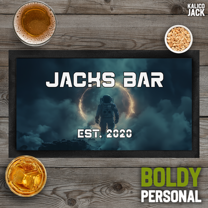 Personalised Space Bar Mat