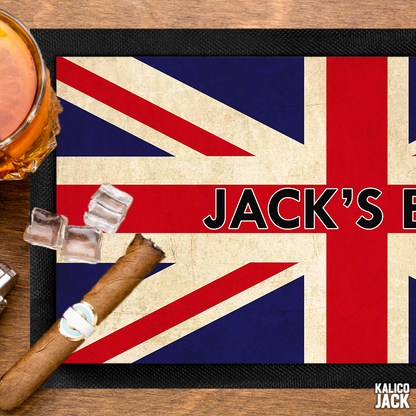 Personalised Union Jack Bar Mat