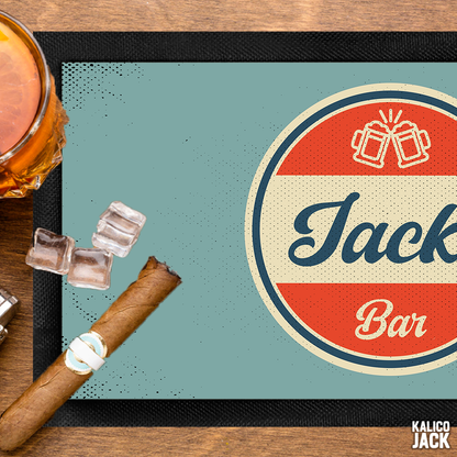 Personalised Retro Bar Mat