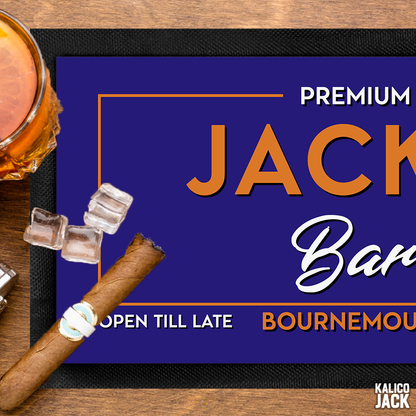 Personalised Open Till Late Bar Mat