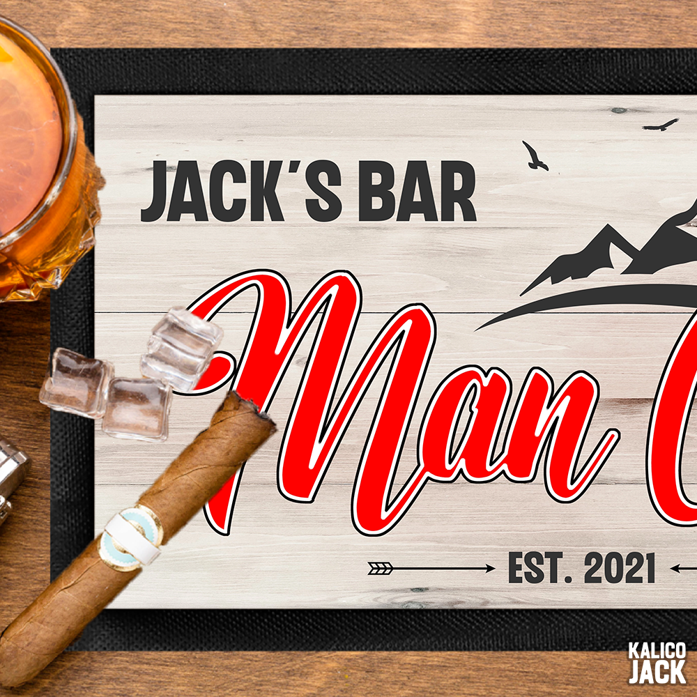 Personalised Man Cave Bar Mat