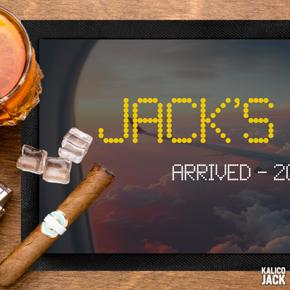 Personalised Airplane Window Bar Mat