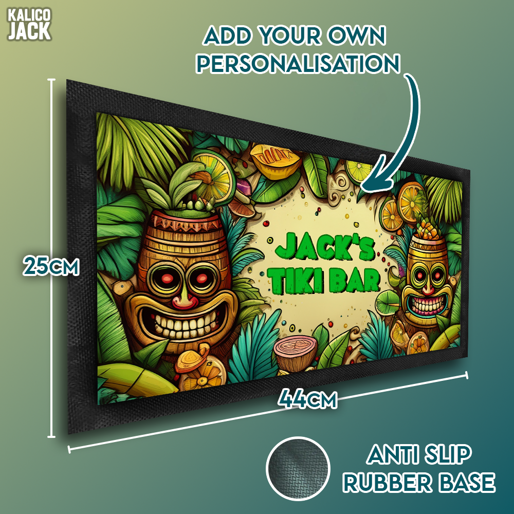 Personalised Tiki Bar Mat