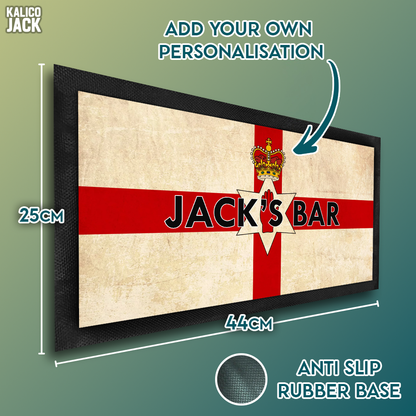 Personalised Northern Ireland Bar Mat