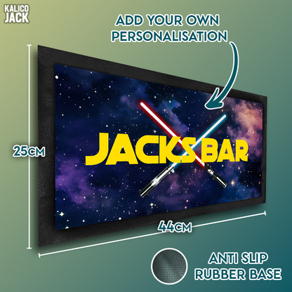 Personalised Star Wars Bar Mat