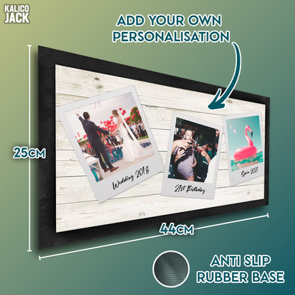Personalised Polaroid Bar Mat