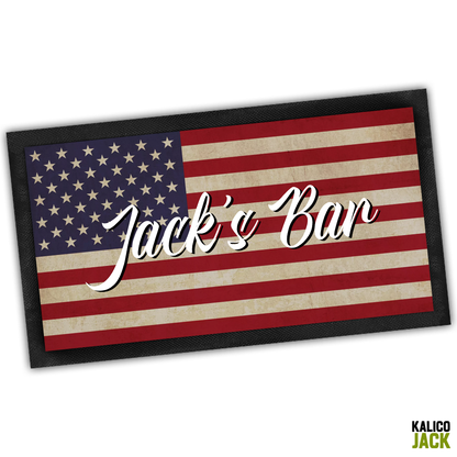 Personalised USA Bar Mat