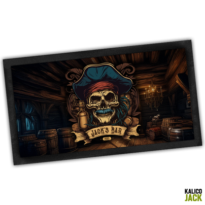 Personalised Pirate Bar Mat