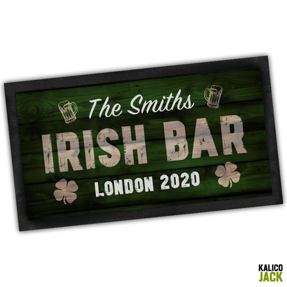 Personalised Irish Pub Bar Mat