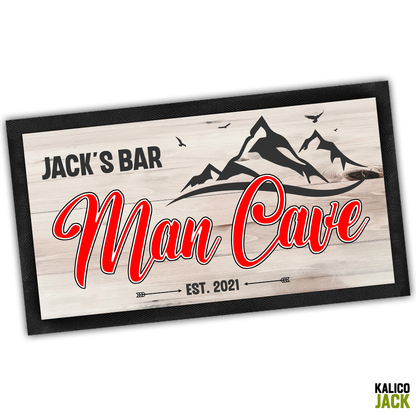 Personalised Man Cave Bar Mat
