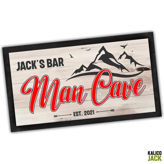 Personalised Man Cave Bar Mat