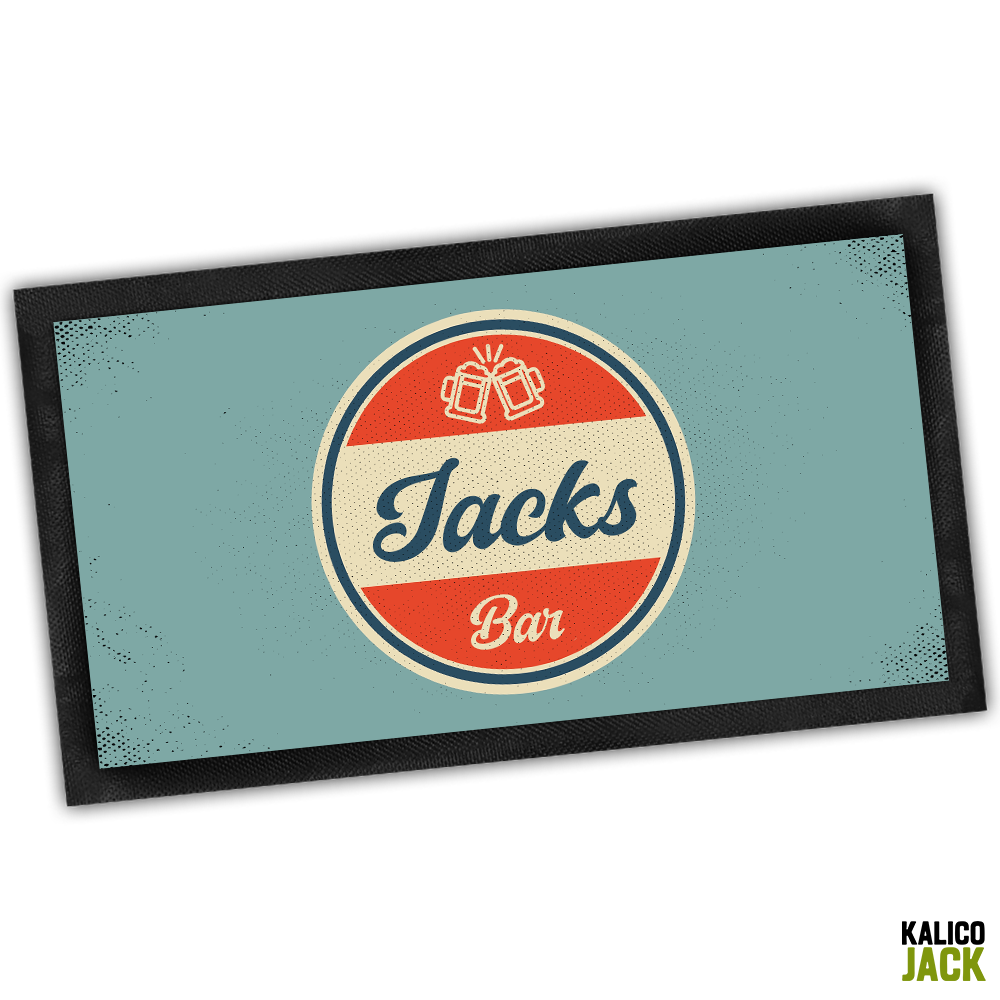 Personalised Retro Bar Mat
