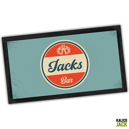 Personalised Retro Bar Mat