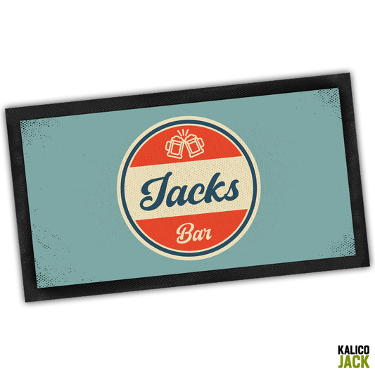 Personalised Retro Bar Mat