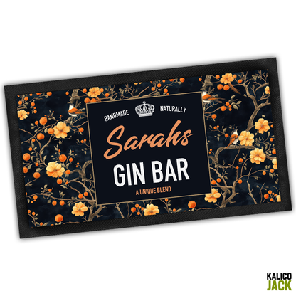 Personalised Handmade Naturally Bar Mat